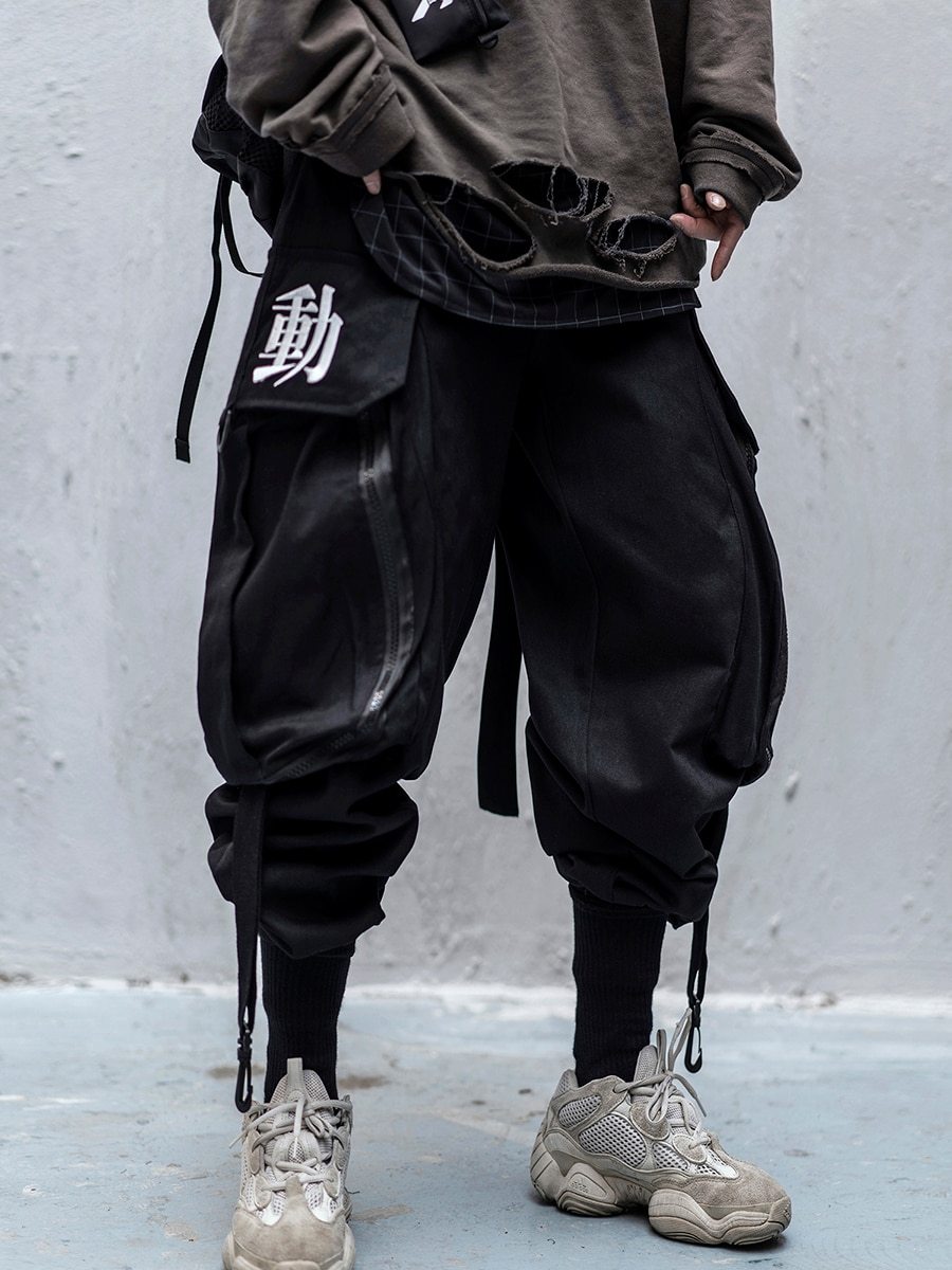 Japanese Streetwear Cargo Pants-streetwear-techwear