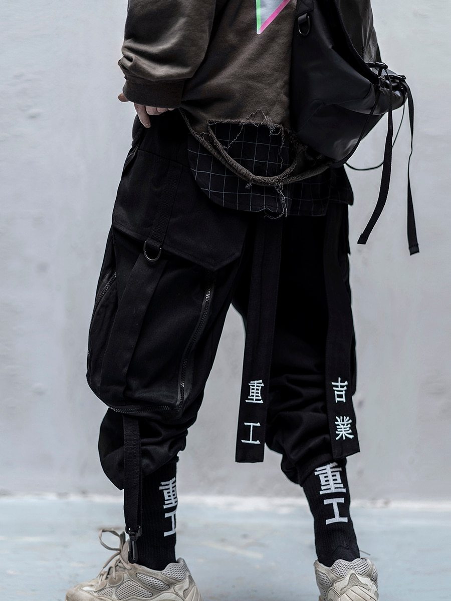 Japanese Streetwear Cargo Pants-streetwear-techwear