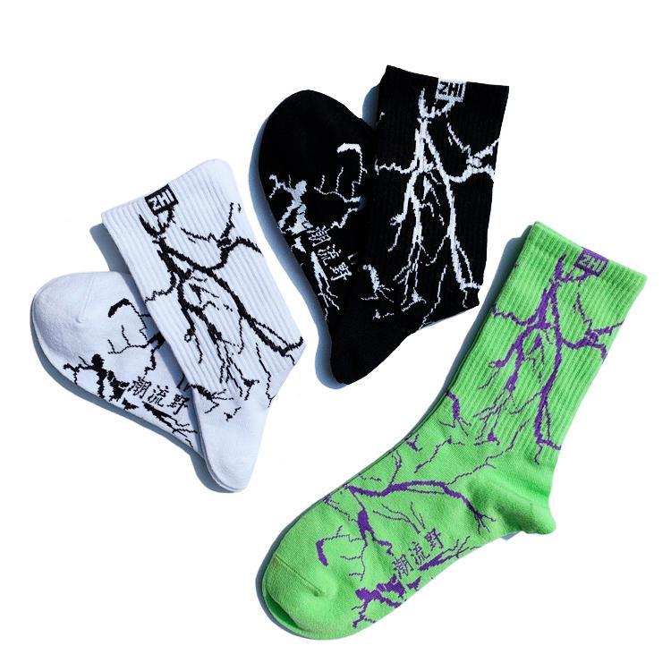Lightning Bolt Socks-streetwear-techwear-street-style-mens-womens-fashion