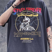 Stuck Forever Skeleton T-Shirt-streetwear-techwear-street-style-mens-womens-fashion