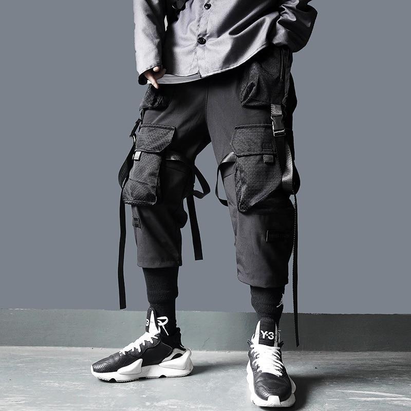 Techwear Mesh Strap Cargos-streetwear-techwear
