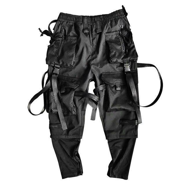 Techwear Mesh Strap Cargos-streetwear-techwear